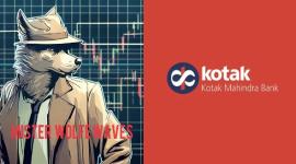 KOTAK Mahindra Bank - a bearish Wolfe wave and a Bullish GARTLEY pattern detected